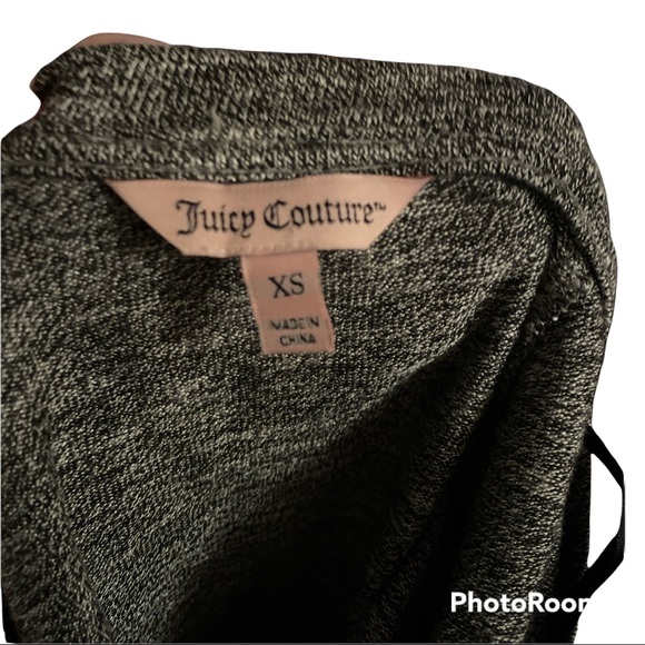 JUICY COUTURE Gray Long Sleeve Knotted Hi Lo Top Size XS - Picture 6 of 6